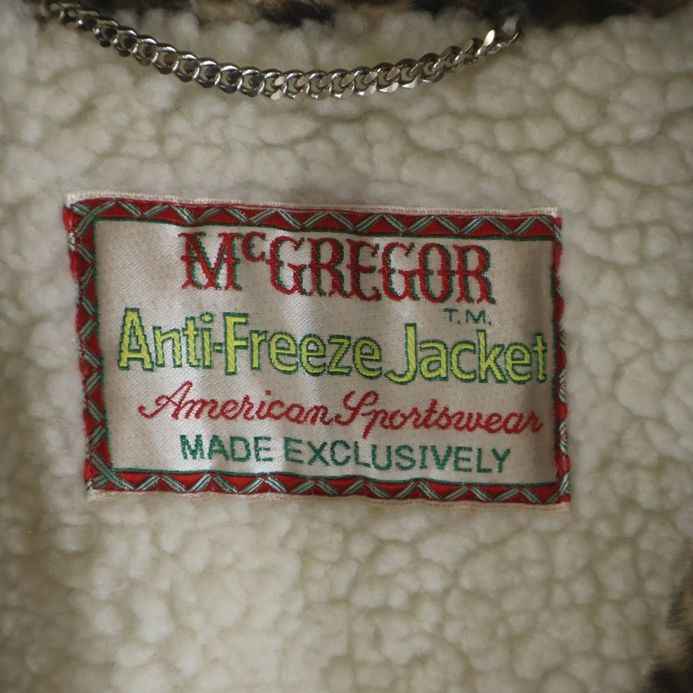 WACKO MARIA(ワコマリア) 25AW ×MCGREGOR LEOPARD FAUX FUR ANTI FREEZE JACKET マクレガー レオパード アンチフリーズジャケット ブラウン 25FW-WMOーMC02