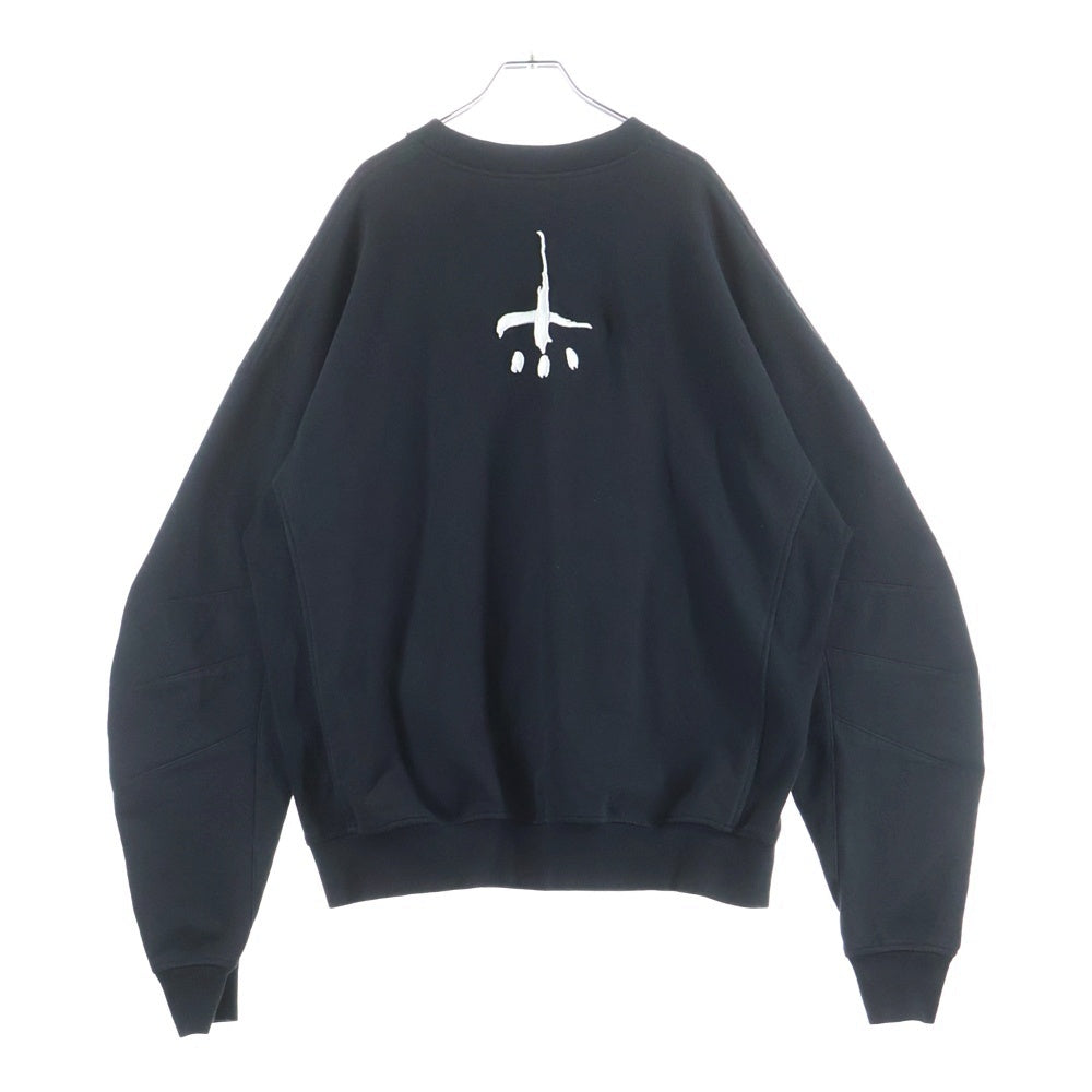 cvtvlist(カタリスト) 3D LOGO USUAL SWEAT SHIRTS 3D ロゴ 刺繍 スウェットトレーナー ブラック 2201020302