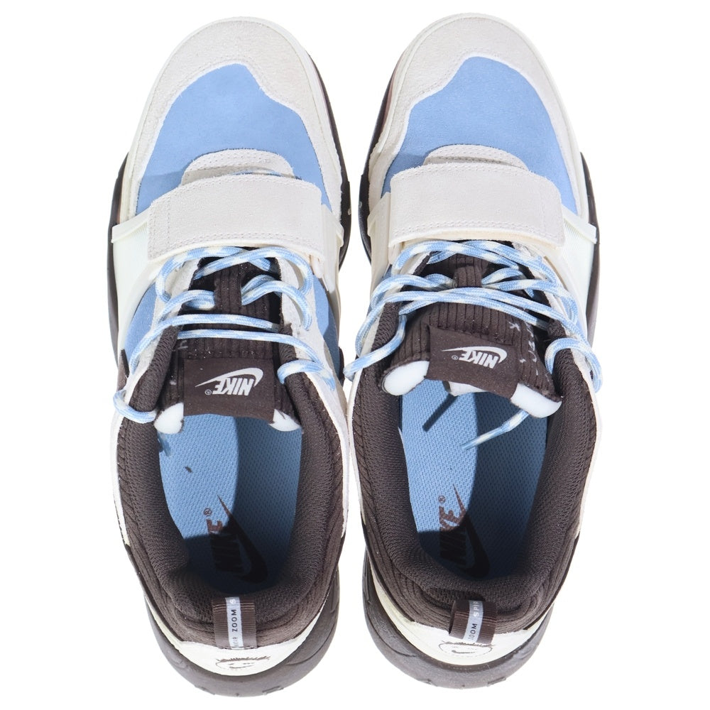 NIKE(ナイキ) ×TRAVIS SCOTT ZOOM FIELD JAXX トラヴィススコット ズーム フィールド ジャックス ローカットスニーカー ブラウン/ブルー US10/28cm HQ3072-400