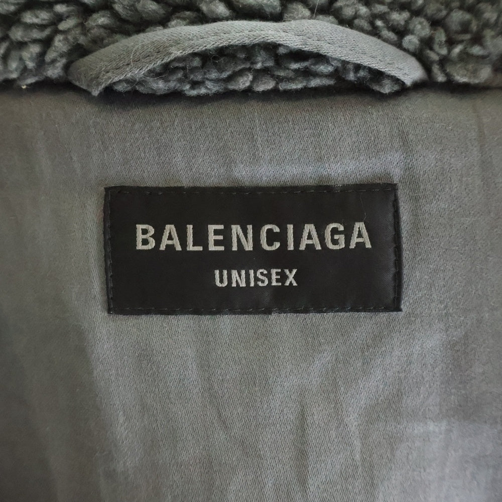 BALENCIAGA(バレンシアガ) 23AW オーバーサイズ ボアジャケット ブルゾン グレー 774376