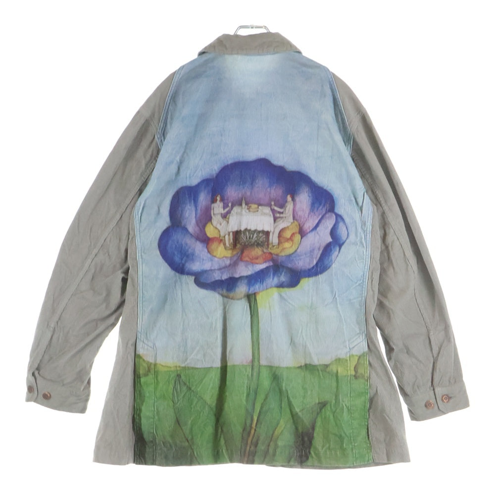 UNDERCOVER(アンダーカバー) 25AW 後総柄コーデュロイ ロング カバーオール ジャケット ベージュ UC2E4210