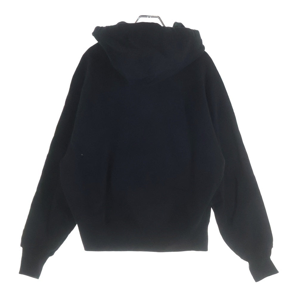 AMI Alexandre Mattiussi(アミアレクサンドルマテュッシ) ハートロゴ刺繍 プルオーバーパーカー フーディー ブラック USW204