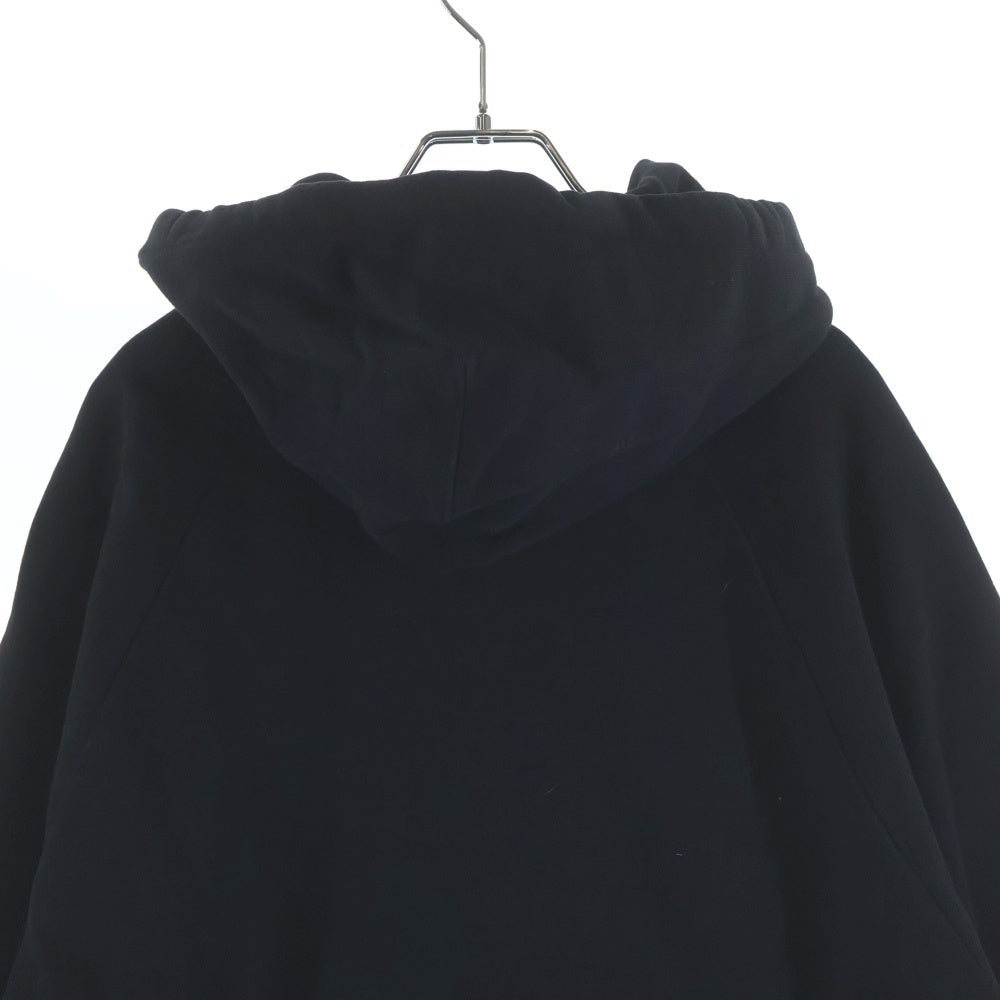 AMI Alexandre Mattiussi(アミアレクサンドルマテュッシ) ハートロゴ刺繍 プルオーバーパーカー フーディー ブラック USW204