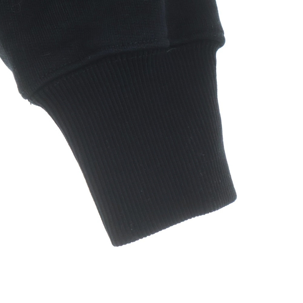 AMI Alexandre Mattiussi(アミアレクサンドルマテュッシ) ハートロゴ刺繍 プルオーバーパーカー フーディー ブラック USW204