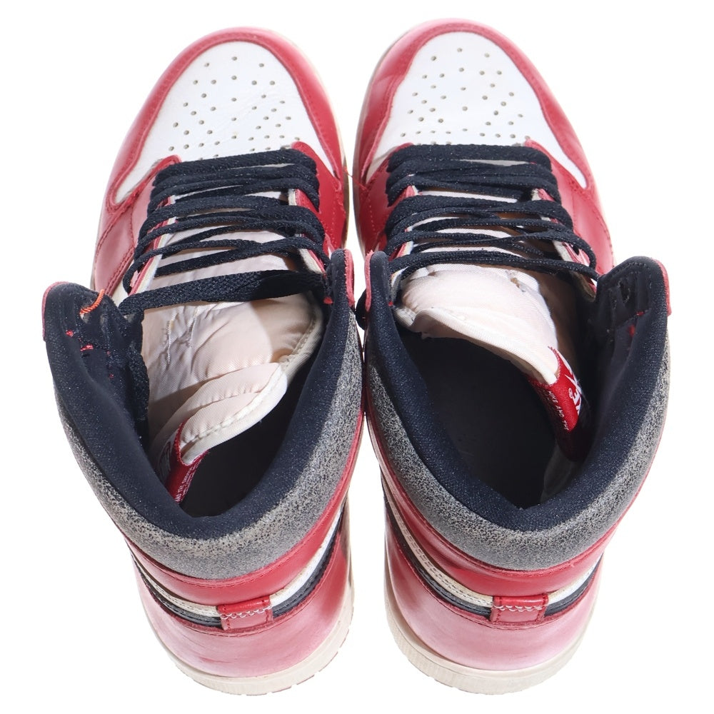 NIKE(ナイキ) AIR JORDAN 1 LOST & FOUND CHICAGO エアジョーダン1 ロスト ファウンド シカゴ ハイカットスニーカー ホワイト/レッド/ブラック US10/28cm DZ5485-612