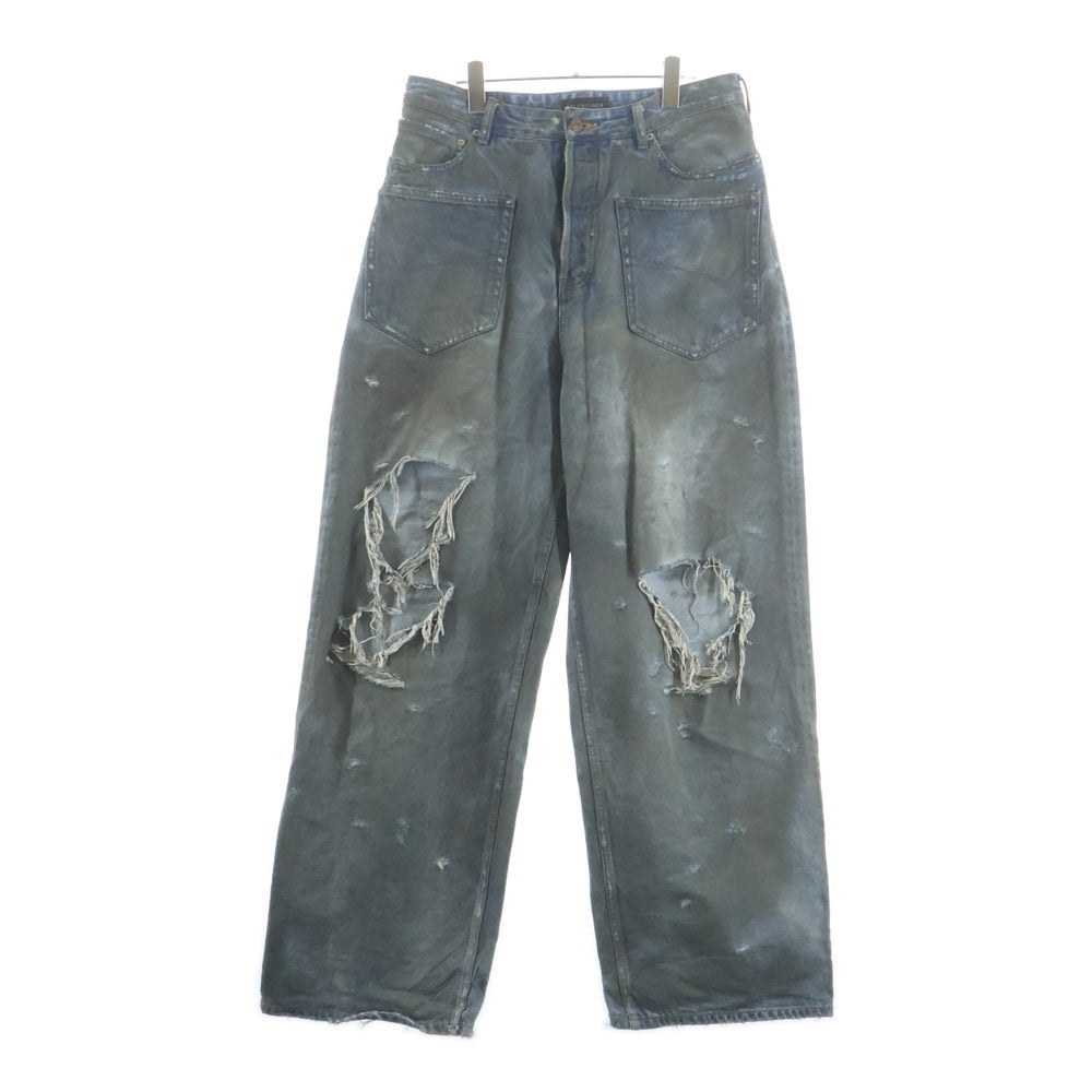 BALENCIAGA(バレンシアガ) 23AW PATCHED POCKET BAGGY JEANS ダメージ