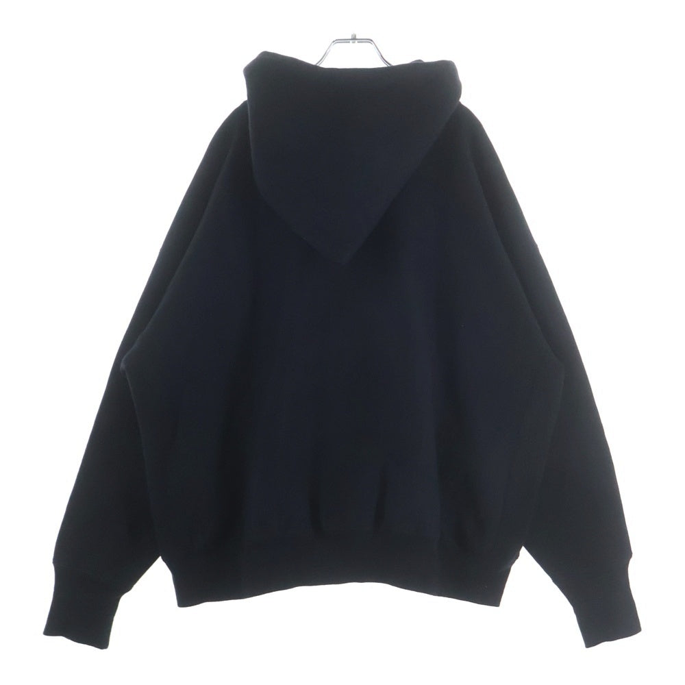 SAINT MICHAEL(セントマイケル) 24AW × Champion チャンピオン プルオーバーパーカー 刺繍ロゴ フーディー ブラック SM-YS1-0000-045