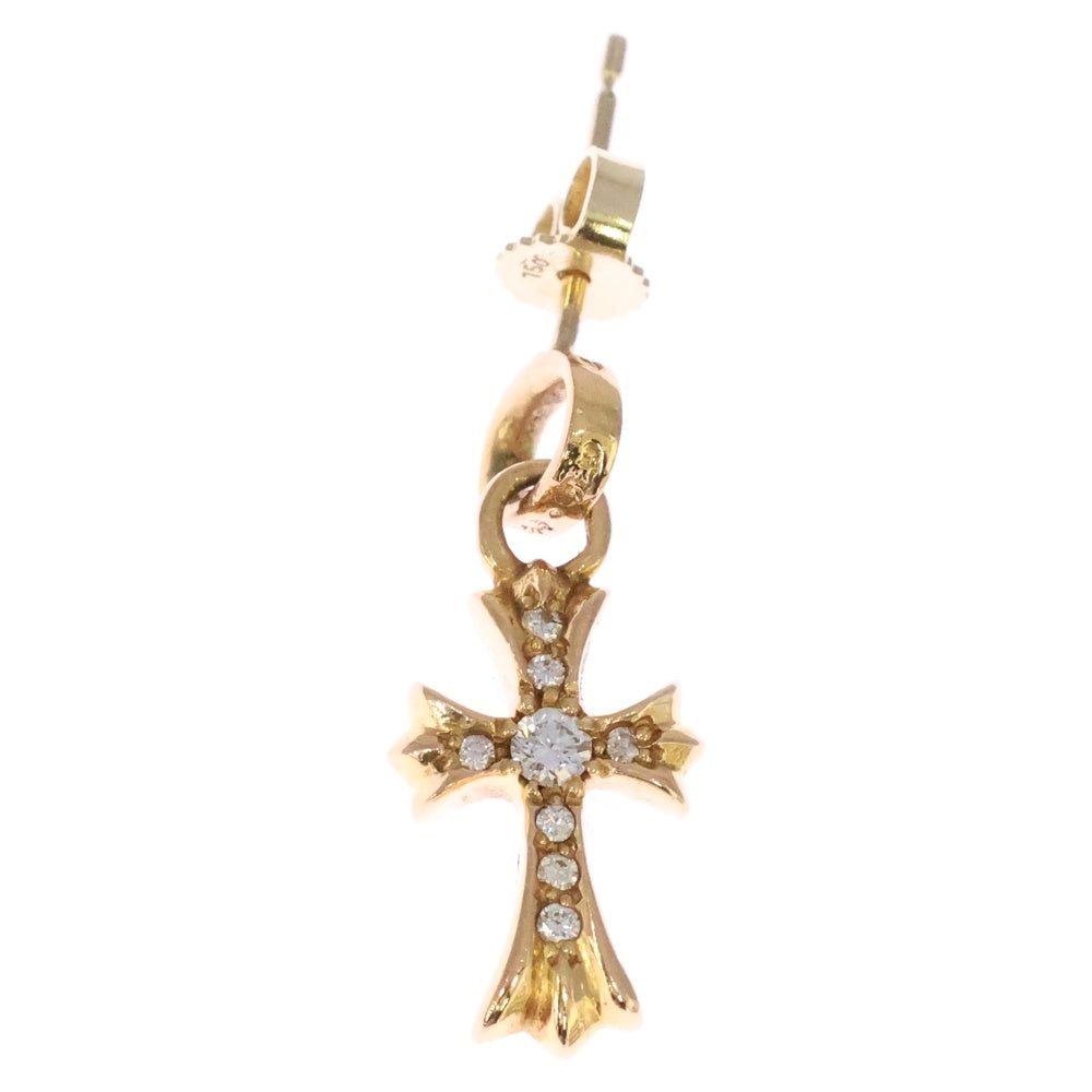 CHROME HEARTS(クロムハーツ) 22K BBY F PPRCHN 22K PAVEダイヤ ベイビーファット ドロップピアス ゴールドピアス