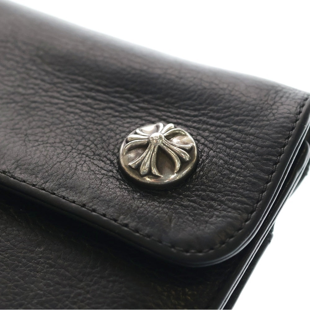 CHROME HEARTS(クロムハーツ) WAVE ウェーブ レザーウォレット 財布 ブラックBCA375