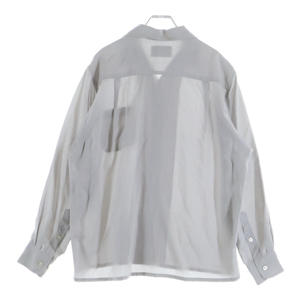 WACKO MARIA(ワコマリア) 23AW OPEN COLLAR SHIRT オープンカラー シャツ グレー