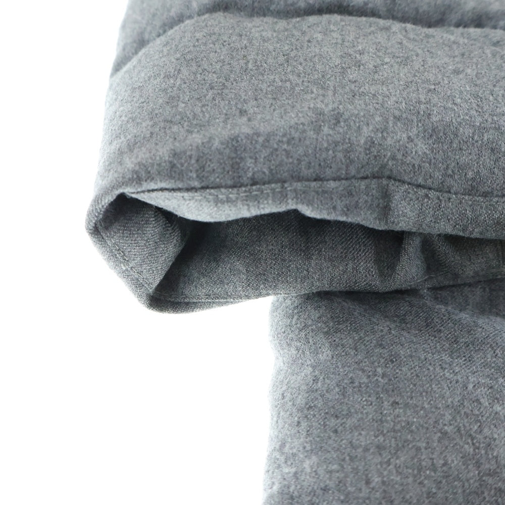 MONCLER(モンクレール) 18AW ウール フーデッド ジップアップ ロングコートダウンジャケット グレー D20913170780 54272