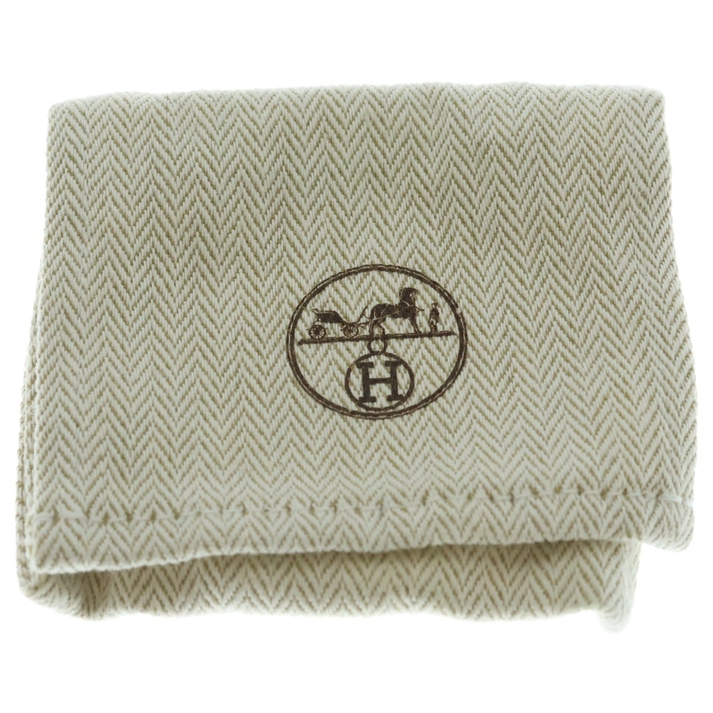HERMES(エルメス) アピ3 レザーブレスレット T刻印 ブラック GD金具