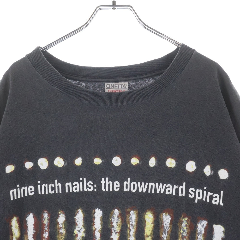 VINTAGE(ヴィンテージ) 90s NINE INCH NAILS DOWNWARD SPIRAL TEE ヴィンテージ ナインインチネイルズプリント 半袖Tシャツ カットソー ブラック