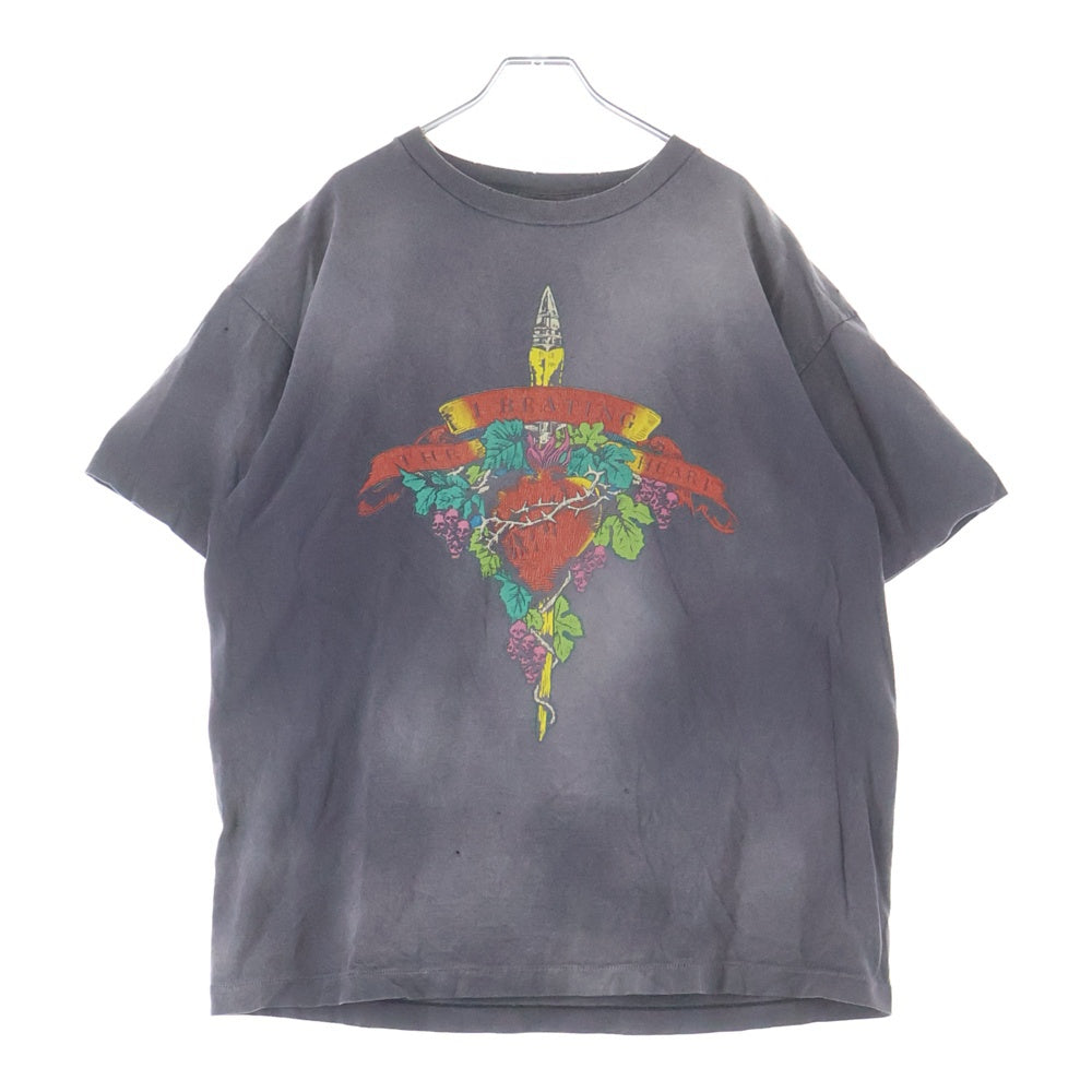SAINT MICHAEL(セントマイケル) ×LASTMAN ラストマン ヴィンテージ加工グラフィック半袖Tシャツ カットソー グレー SM-YS8-0000-C44
