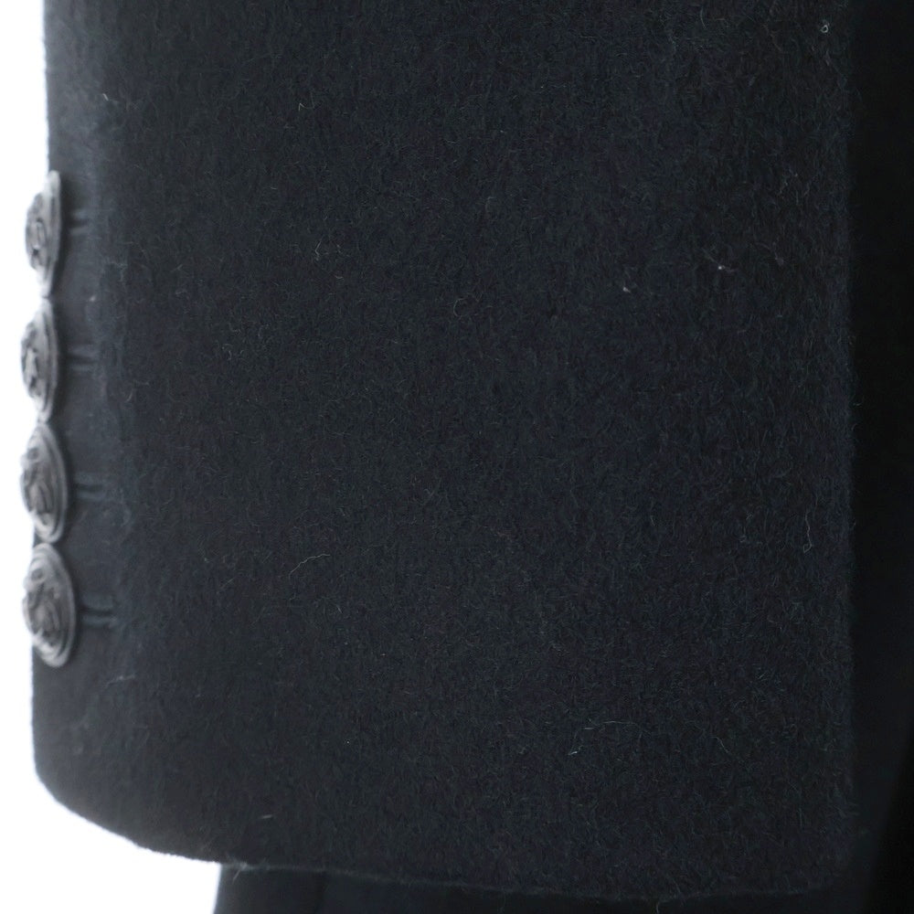 SAINT LAURENT PARIS(サンローランパリ) 碇ボタンダブルブレストチェスターコート ウールコート ブラック 354712 Y980F