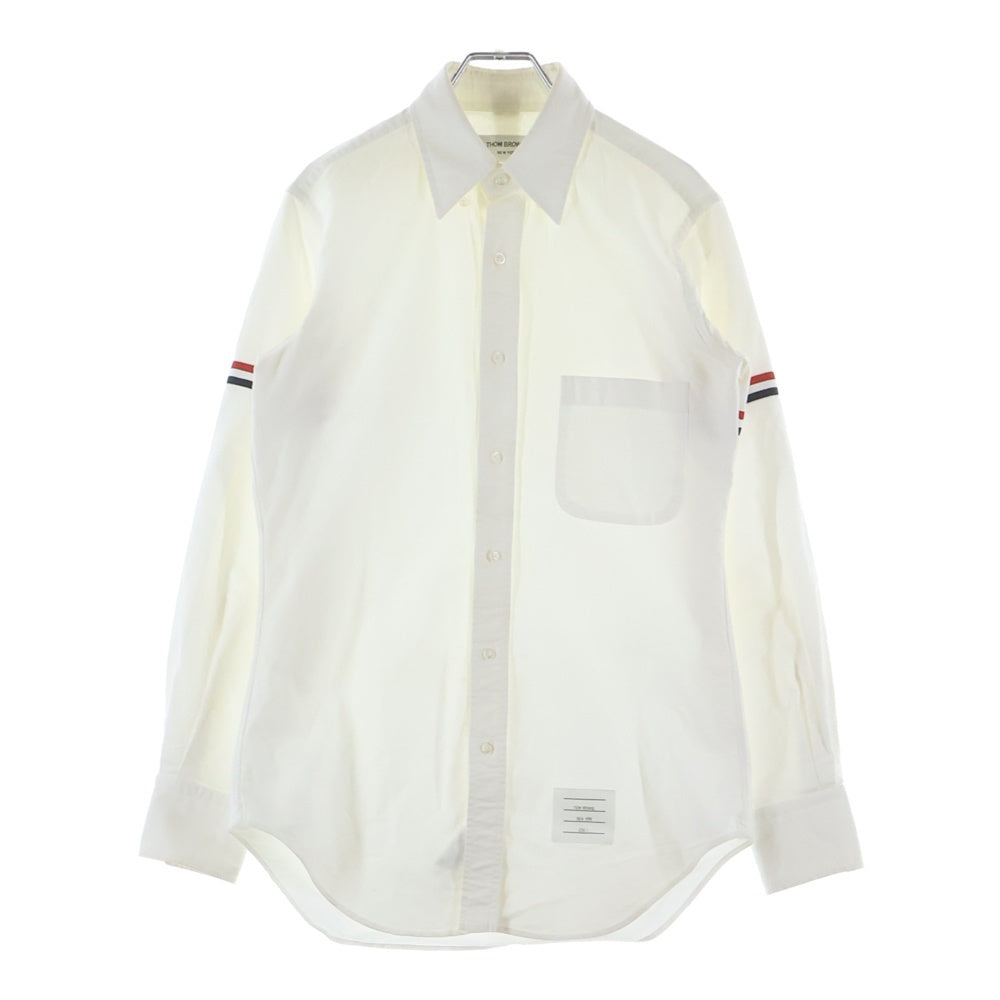 THOM BROWNE(トムブラウン) 4BAR オックスフォードボタンダウン 長袖シャツ ホワイト MWL150E-06177100