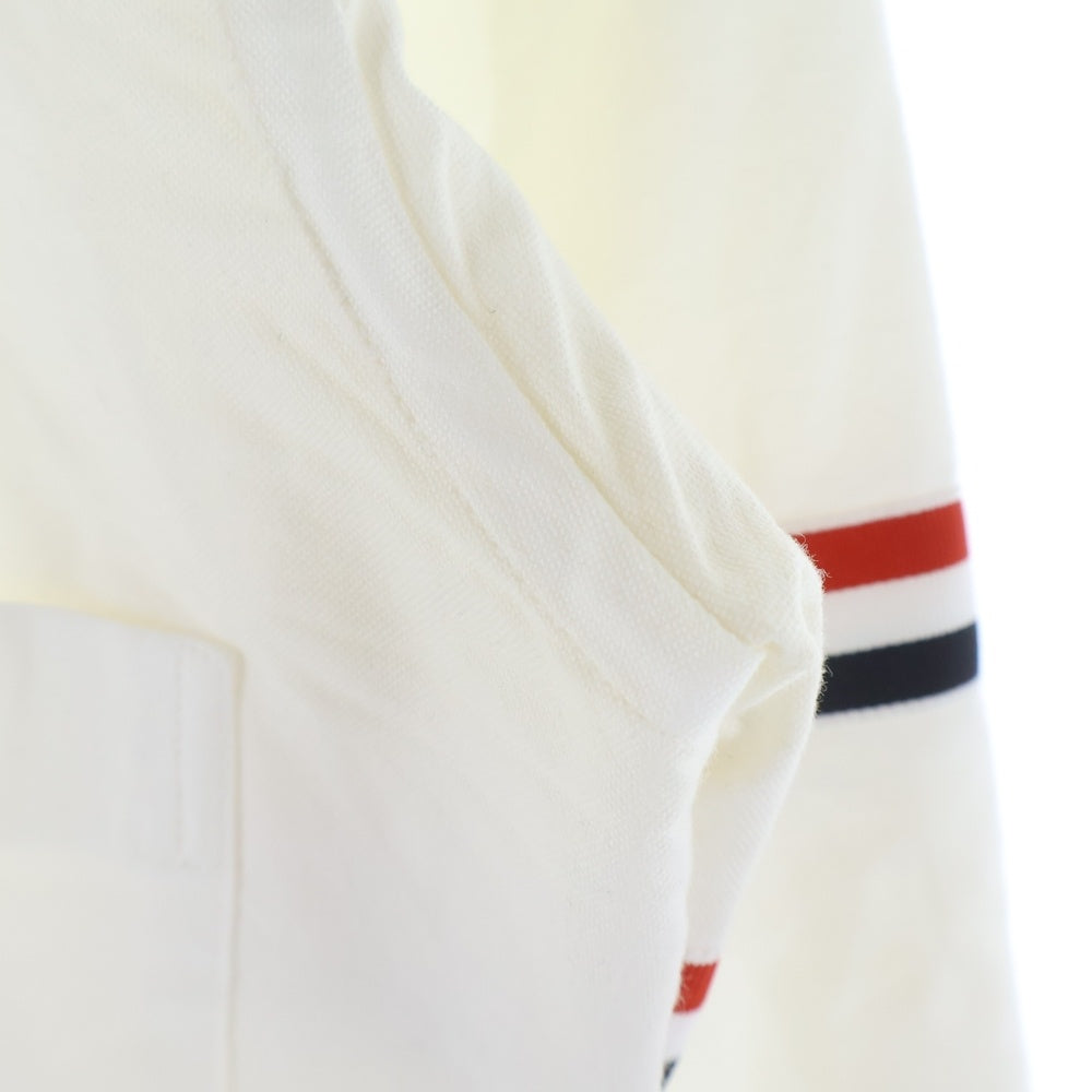 THOM BROWNE(トムブラウン) 4BAR オックスフォードボタンダウン 長袖シャツ ホワイト MWL150E-06177100