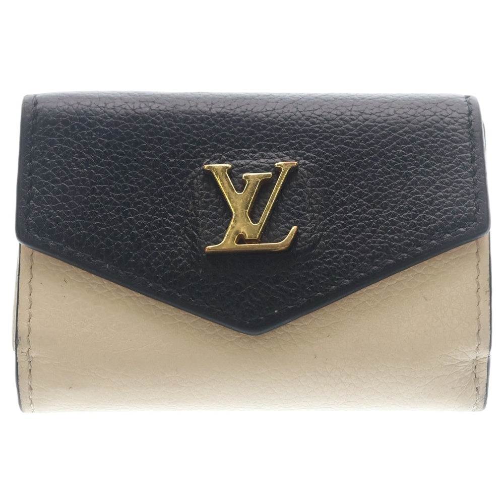 LOUIS VUITTON(ルイヴィトン) ポルトフォイユ・ロックミニ 財布 ミニウォレット コインケース ブラック/ベージュ M80984 レディース
