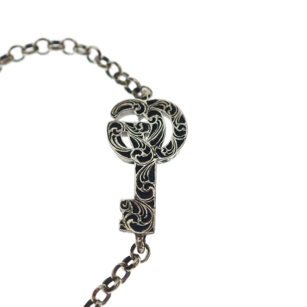 GUCCI(グッチ) アラベスク ダブルGキーモチーフブレスレット シルバー レディース
