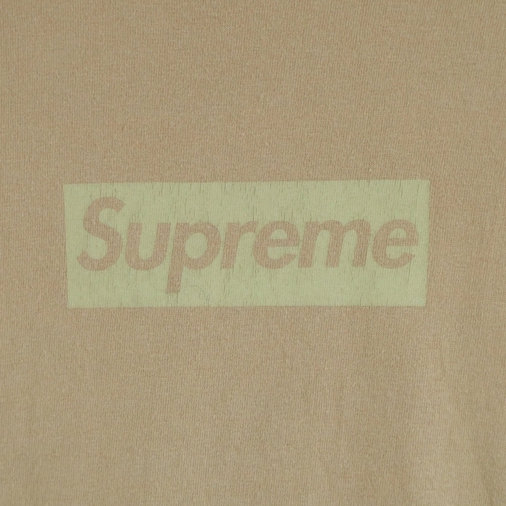 SUPREME(シュプリーム) Tonal Box Logo Tee トーナル ボックス ロゴ半袖Tシャツ カットソー ベージュ