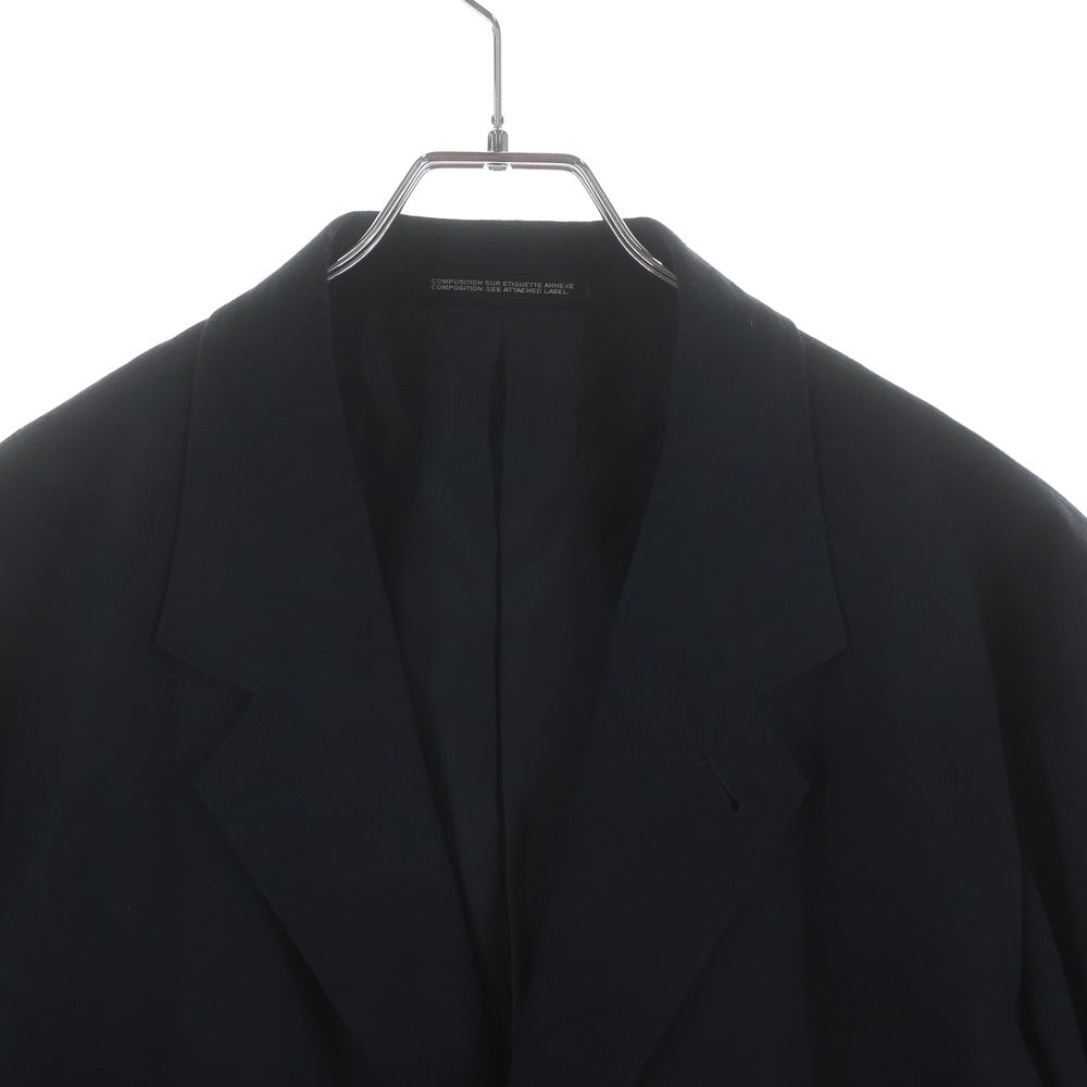 BLACK Scandal Yohji Yamamoto(ブラックスキャンダルヨウジヤマモト) 20SS C/ツイル フラップショートジャケット テーラードジャケット ブラック HN-J37-013