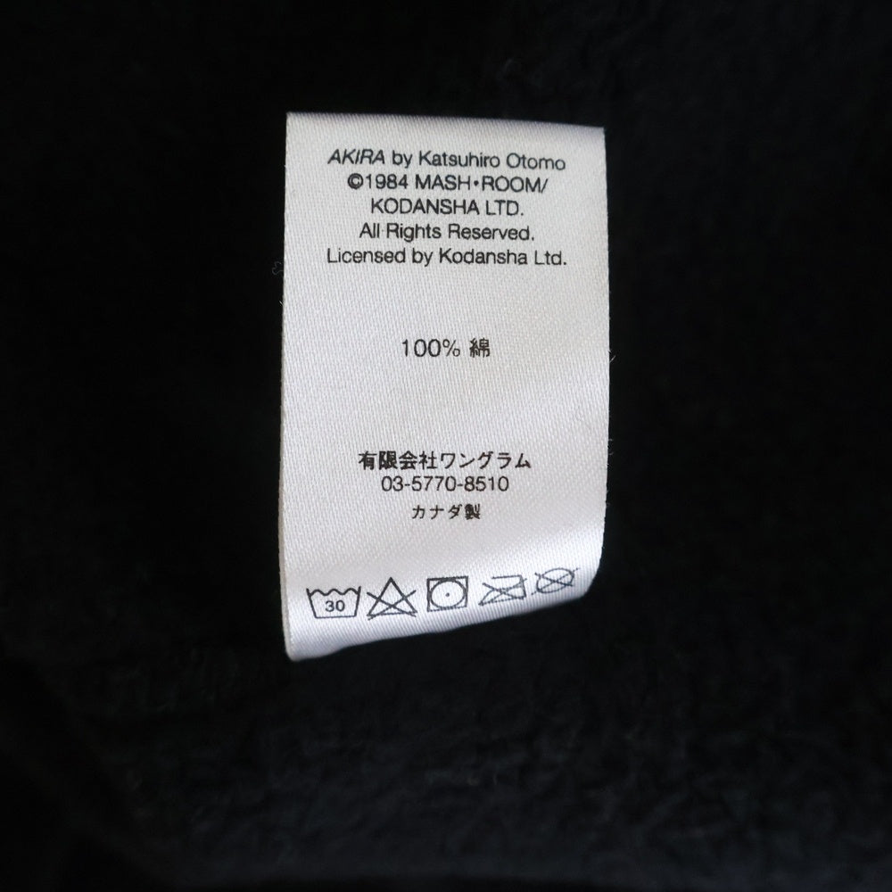 SUPREME(シュプリーム) 17AW ×AKIRA Patches Hooded Sweatshirt Slate ×アキラ パッチ スウェットプルオーバーパーカー ブラック