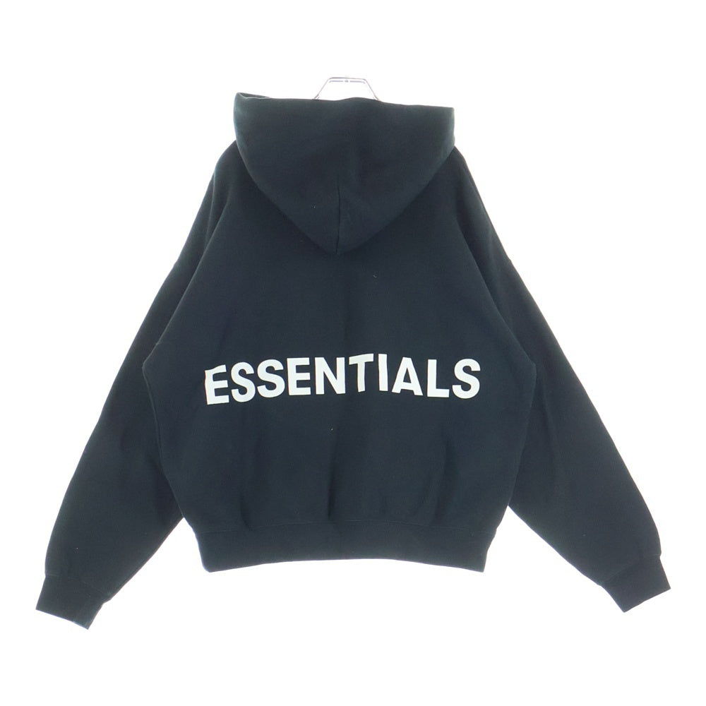 FEAR OF GOD ESSENTIALS(フィアオブゴッド エッセンシャルズ) バックロゴ プルオーバーパーカー フーディー ブラック