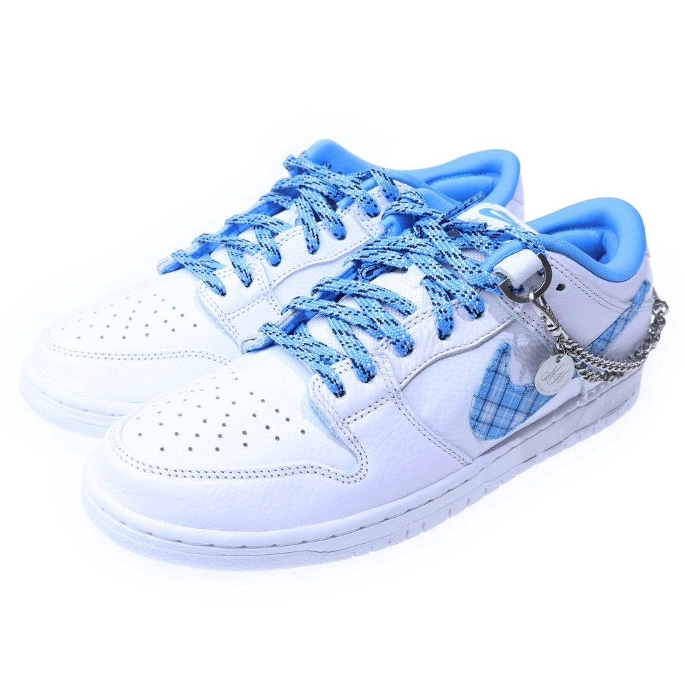 NIKE(ナイキ) ×Nicole Hause SB Dunk Low Pro ニコールハウゼ エスビーダンク ロー プロ ローカットスニーカー シューズ ホワイト/ブルー US10/28cm FZ8802-100
