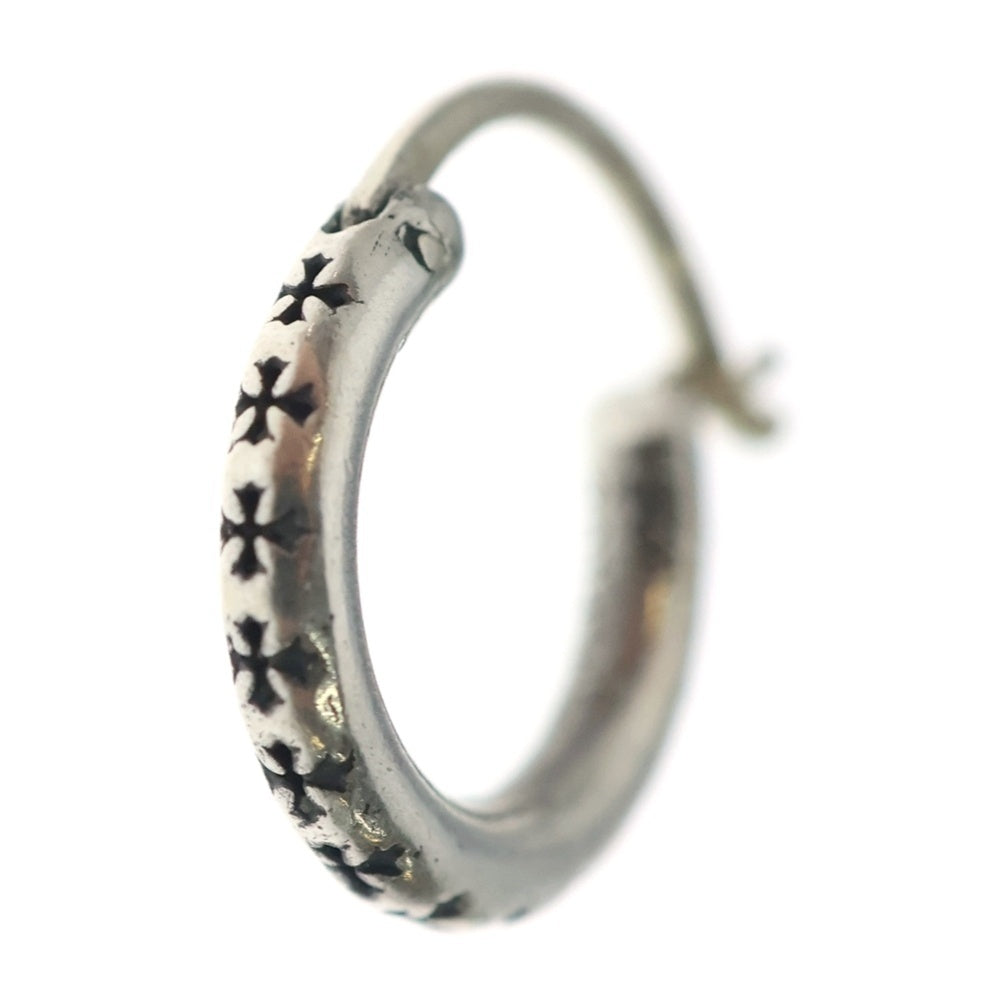CHROME HEARTS(クロムハーツ) TINY TFL HOOP タイニートゥルーファッキングラブフープピアス シルバー