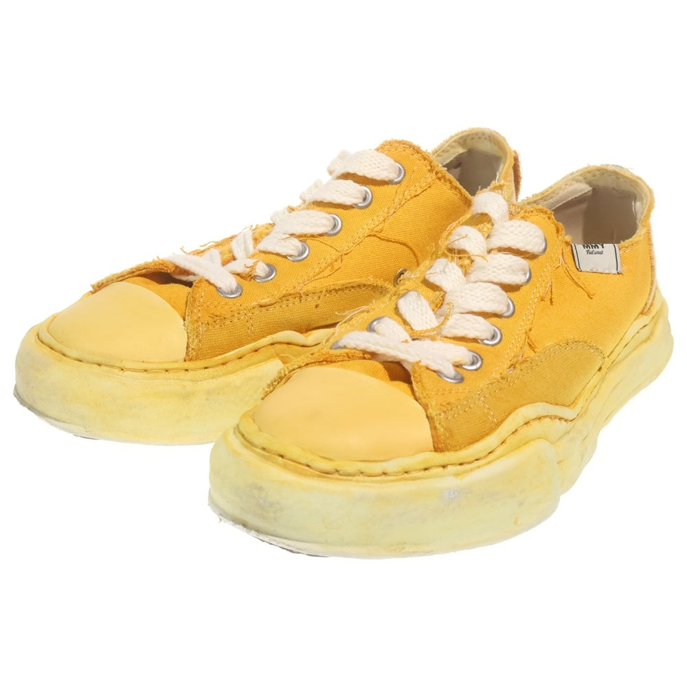 MAISON MIHARAYASUHIRO(メゾンミハラヤスヒロ) HANK LOW CANVAS ローカットスニーカー シューズ イエロー C05FW702