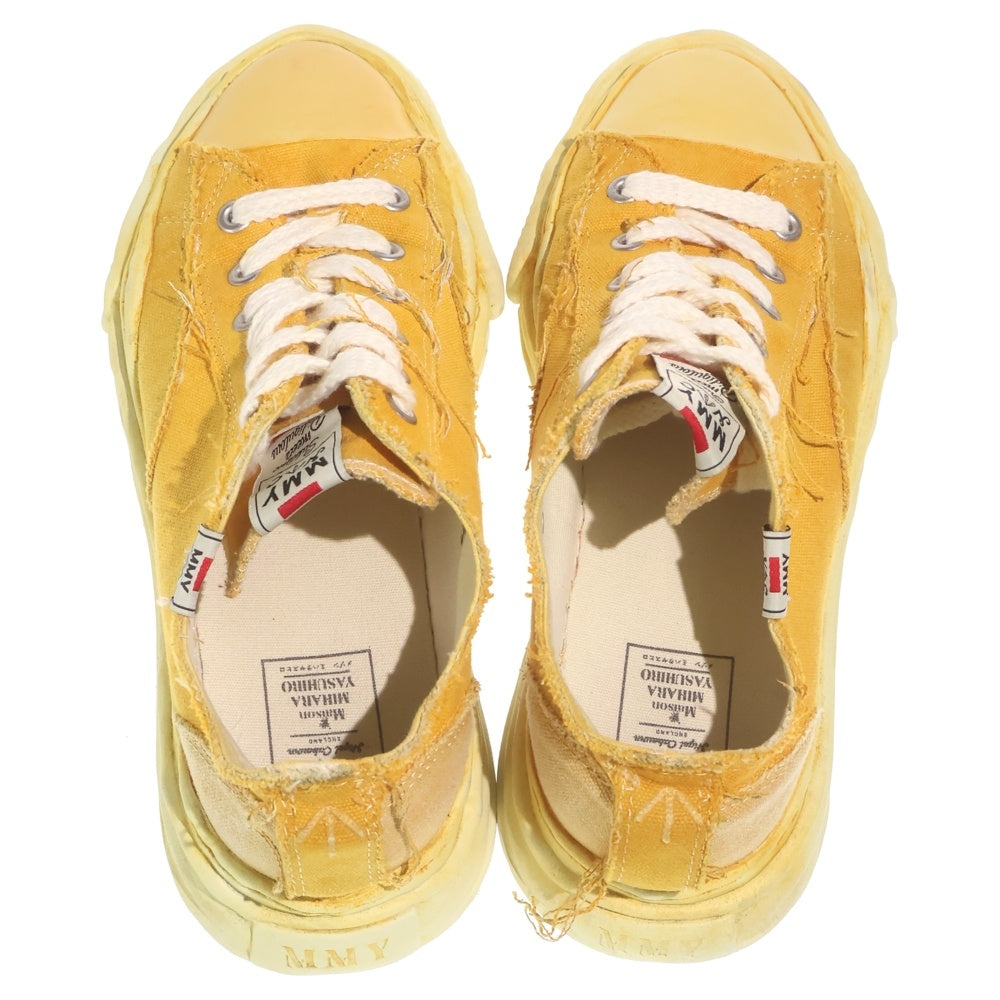 MAISON MIHARAYASUHIRO(メゾンミハラヤスヒロ) HANK LOW CANVAS ローカットスニーカー シューズ イエロー C05FW702