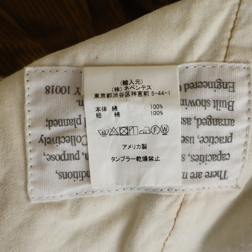 Engineered Garments(エンジニアド ガーメンツ) COTTON CORDUROY PANTS コットン コーデュロイパンツ ブラウン