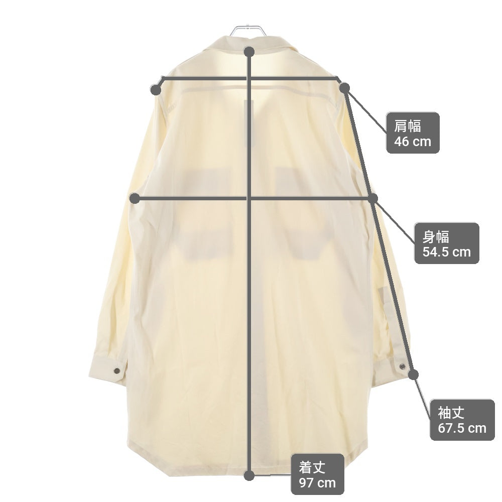 Rick Owens(リックオウエンス) 22S FIELD SHIRT フィールド 長袖シャツ オープンカラー長袖シャツ ベージュ RU01B1295-DL