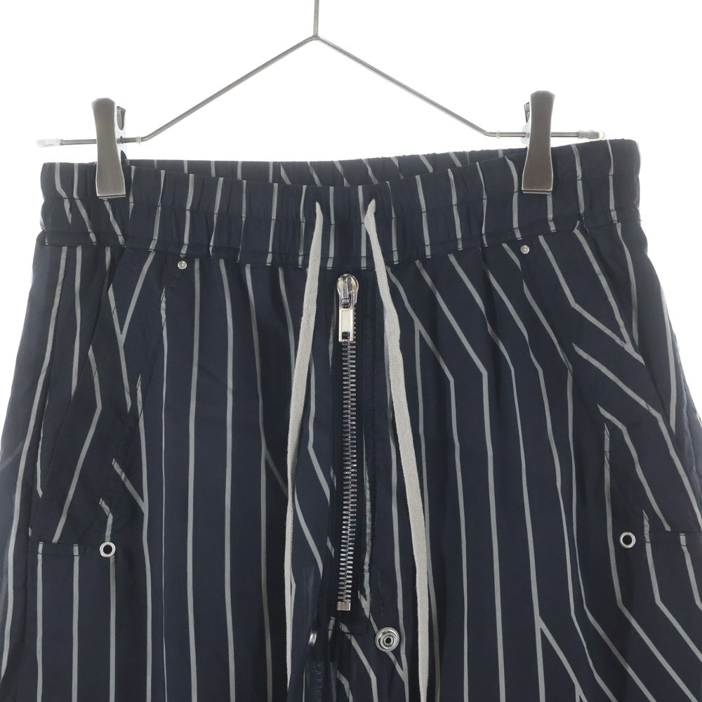 Rick Owens(リックオウエンス) 23SS WIDE BELA PANTS ストライプワイドベラパンツ ブラック/ホワイト RU01C4366-JP1