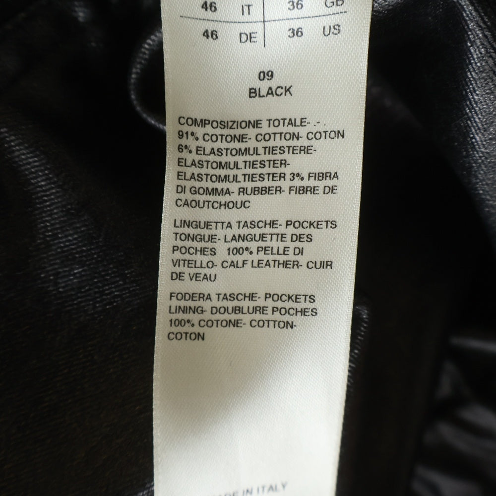 Rick Owens(リックオウエンス) Bauhaus Denim Flightsuit バウハウス デニムフライトスーツ コーティングジャンプスーツ ブラック RU01C4554-SLQ