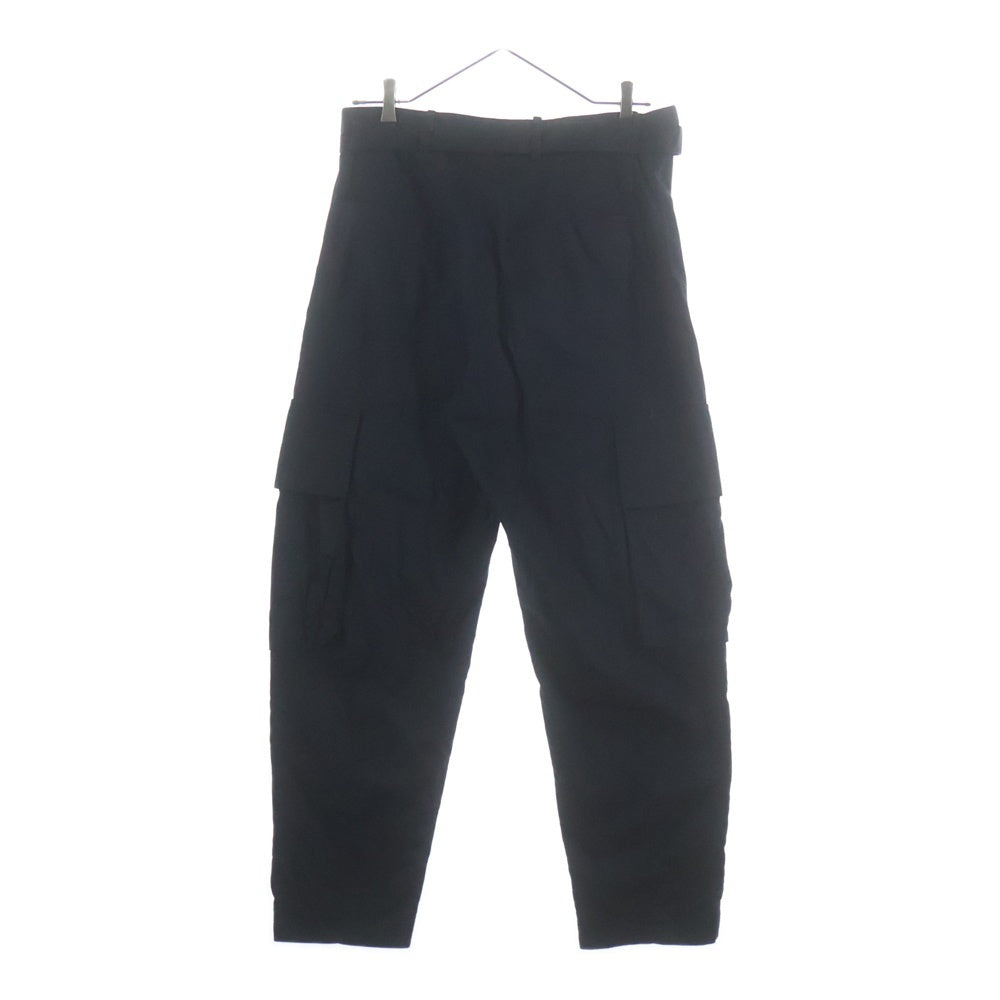 ANN DEMEULEMEESTER(アンドゥムルメステール) ボンテージカーゴパンツ ジップスラックスパンツ ブラック B0010980FA130099