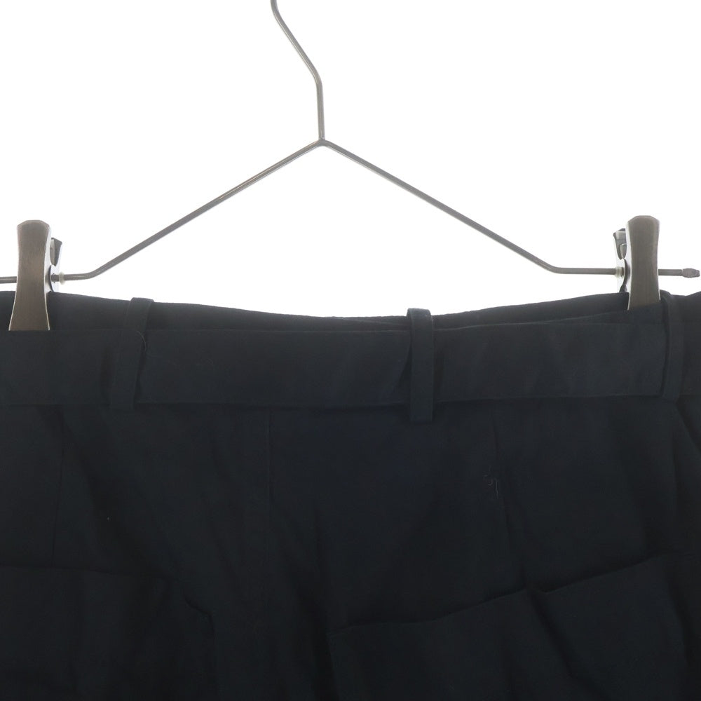 ANN DEMEULEMEESTER(アンドゥムルメステール) ボンテージカーゴパンツ ジップスラックスパンツ ブラック B0010980FA130099