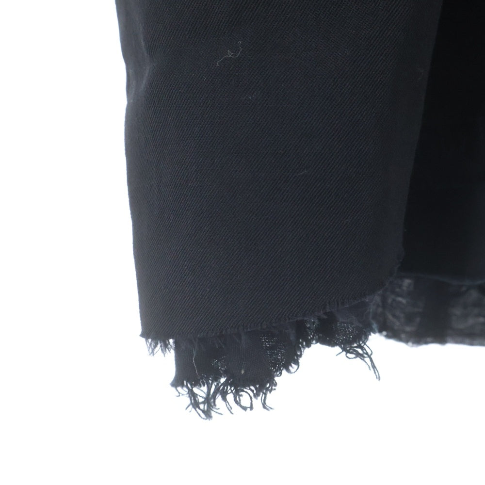 Yohji Yamamoto POUR HOMME(ヨウジヤマモト プールオム) 15AW 3重裁断ジャケットテーラードジャケット カットオフ加工シングルジャケット ブラック HY-J22-803