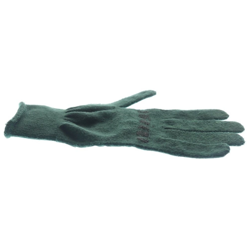 CHROME HEARTS(クロムハーツ) GLOVE ロゴプリント グローブ 手袋 グリーン