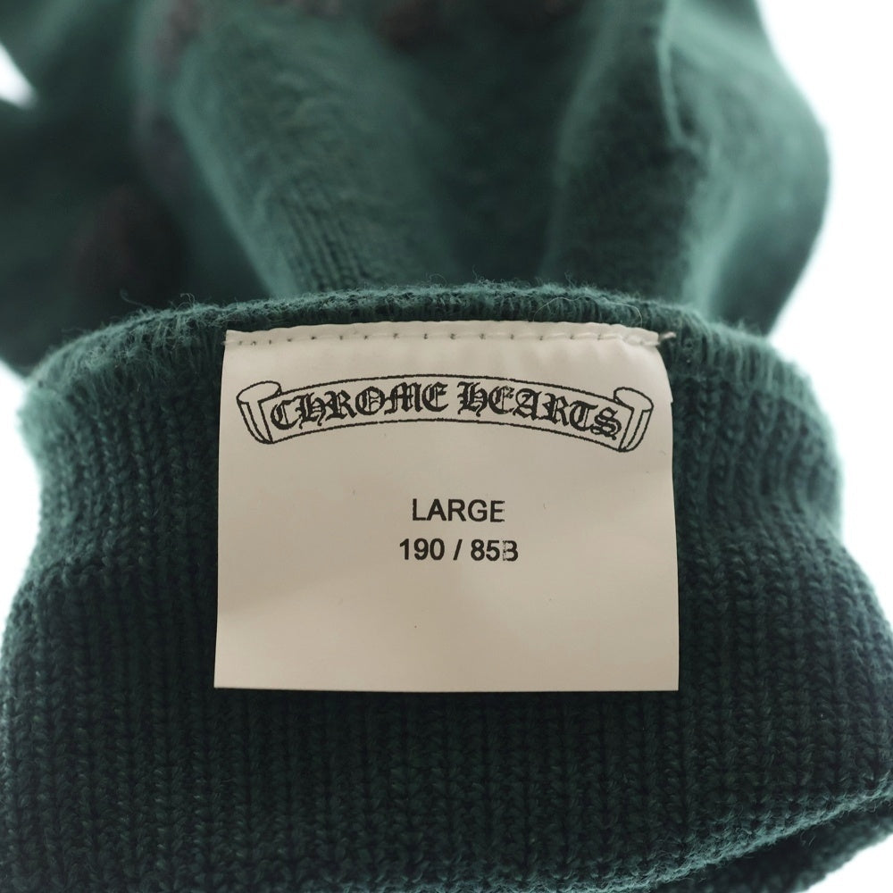 CHROME HEARTS(クロムハーツ) GLOVE ロゴプリント グローブ 手袋 グリーン