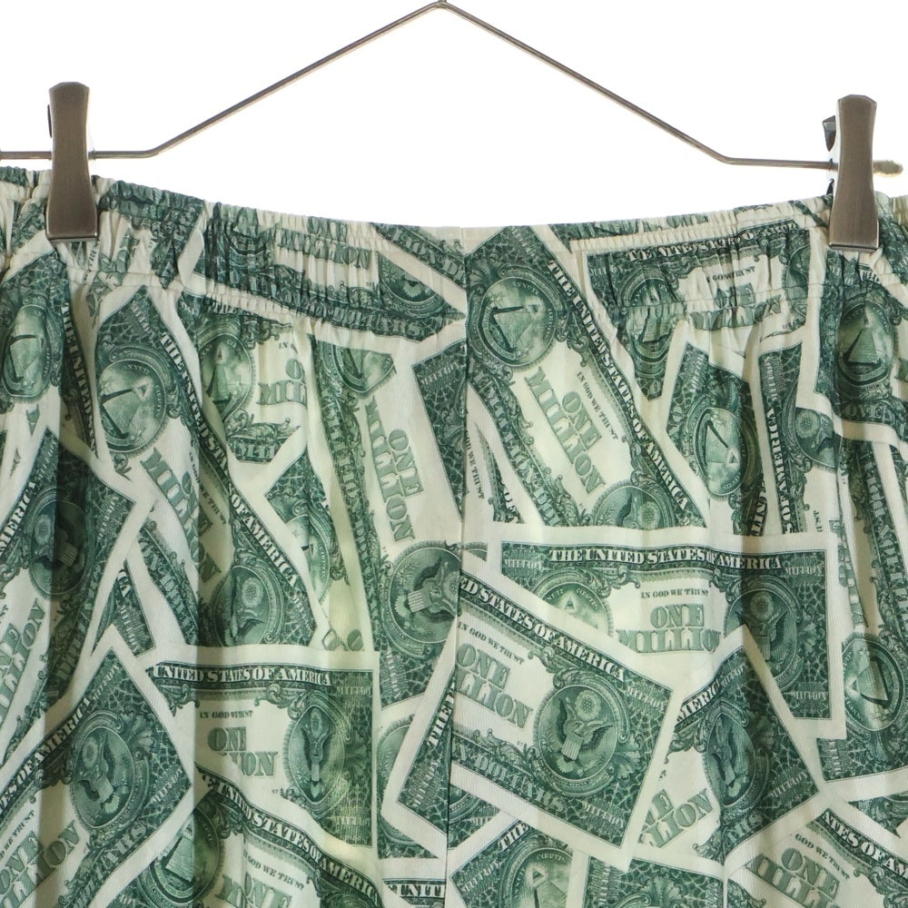 VETEMENTS(ヴェトモン) Fluid Jersey Pants Million Dollar フルイドジャージパンツ グリーン/ホワイト UA53PA500M