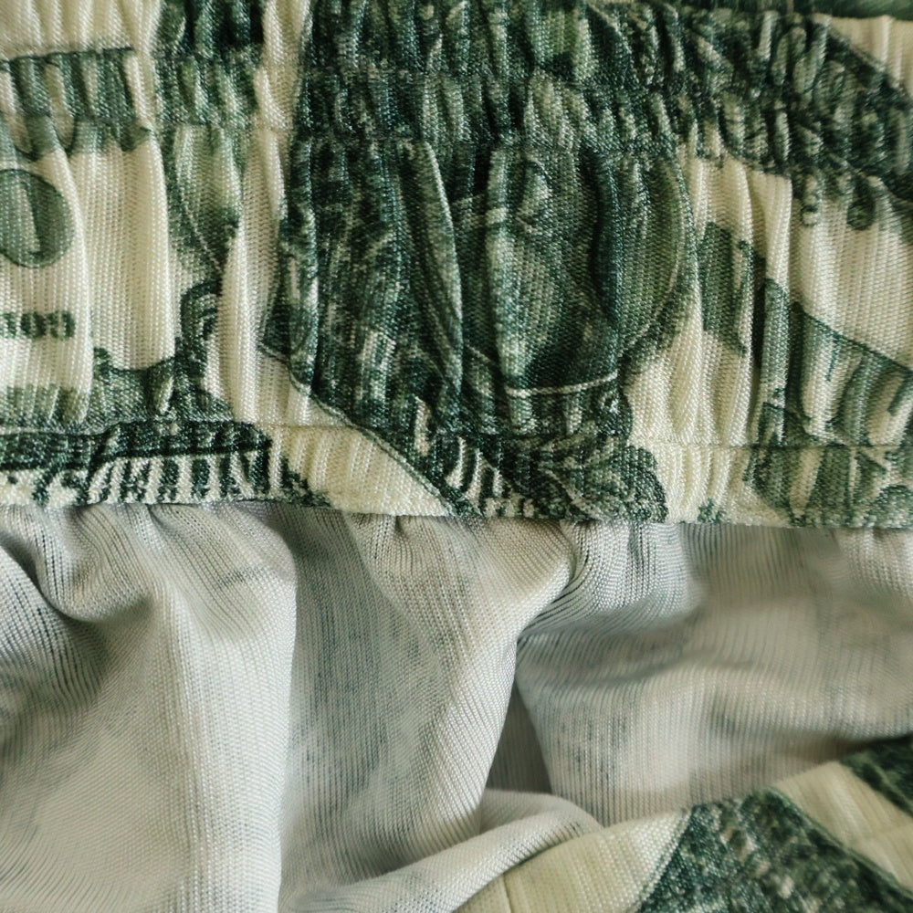 VETEMENTS(ヴェトモン) Fluid Jersey Pants Million Dollar フルイドジャージパンツ グリーン/ホワイト UA53PA500M