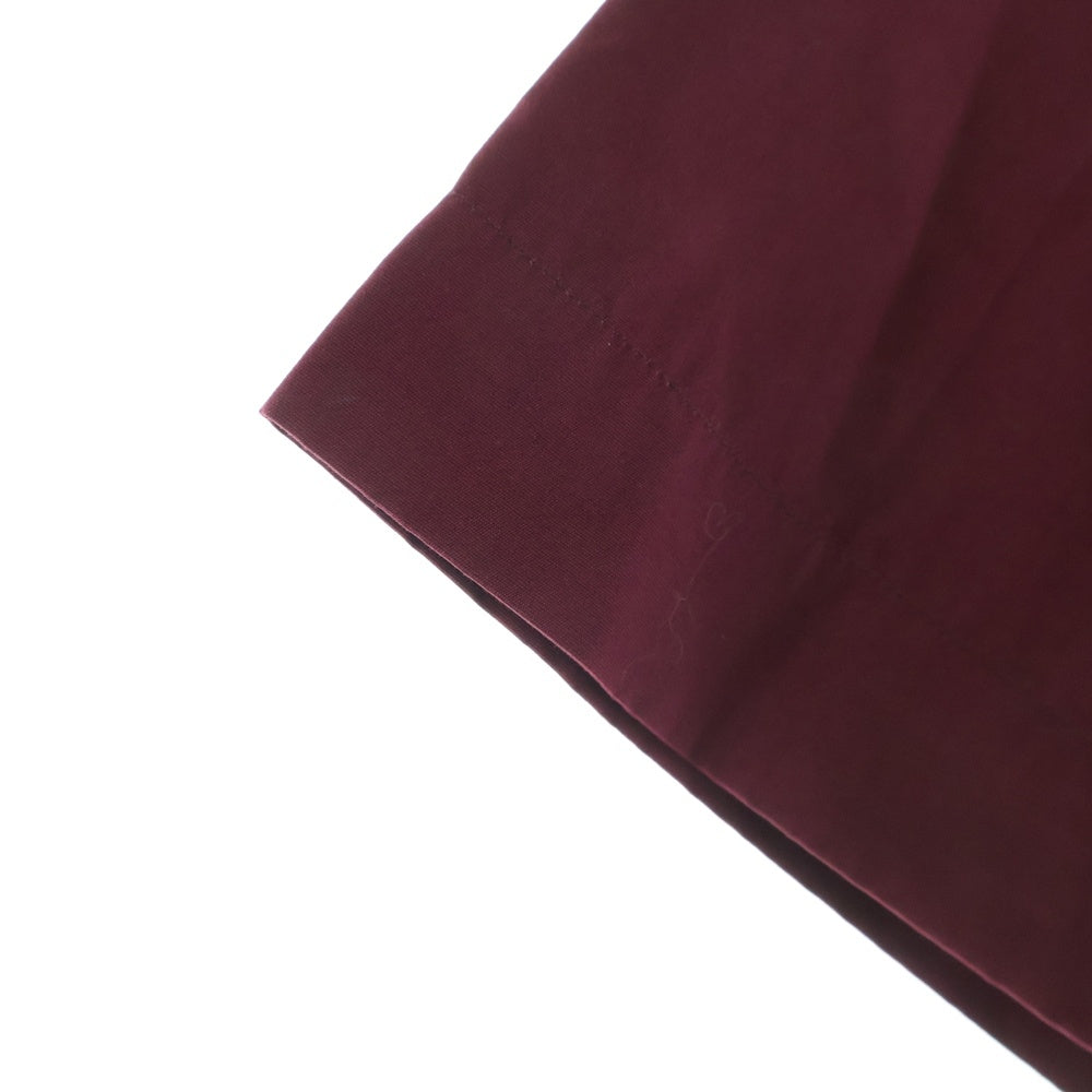 DRIES VAN NOTEN(ドリスヴァンノッテン) 23SS CLASEN 6238 M.W.SHIRT コットンポプリン 半袖シャツ レッド