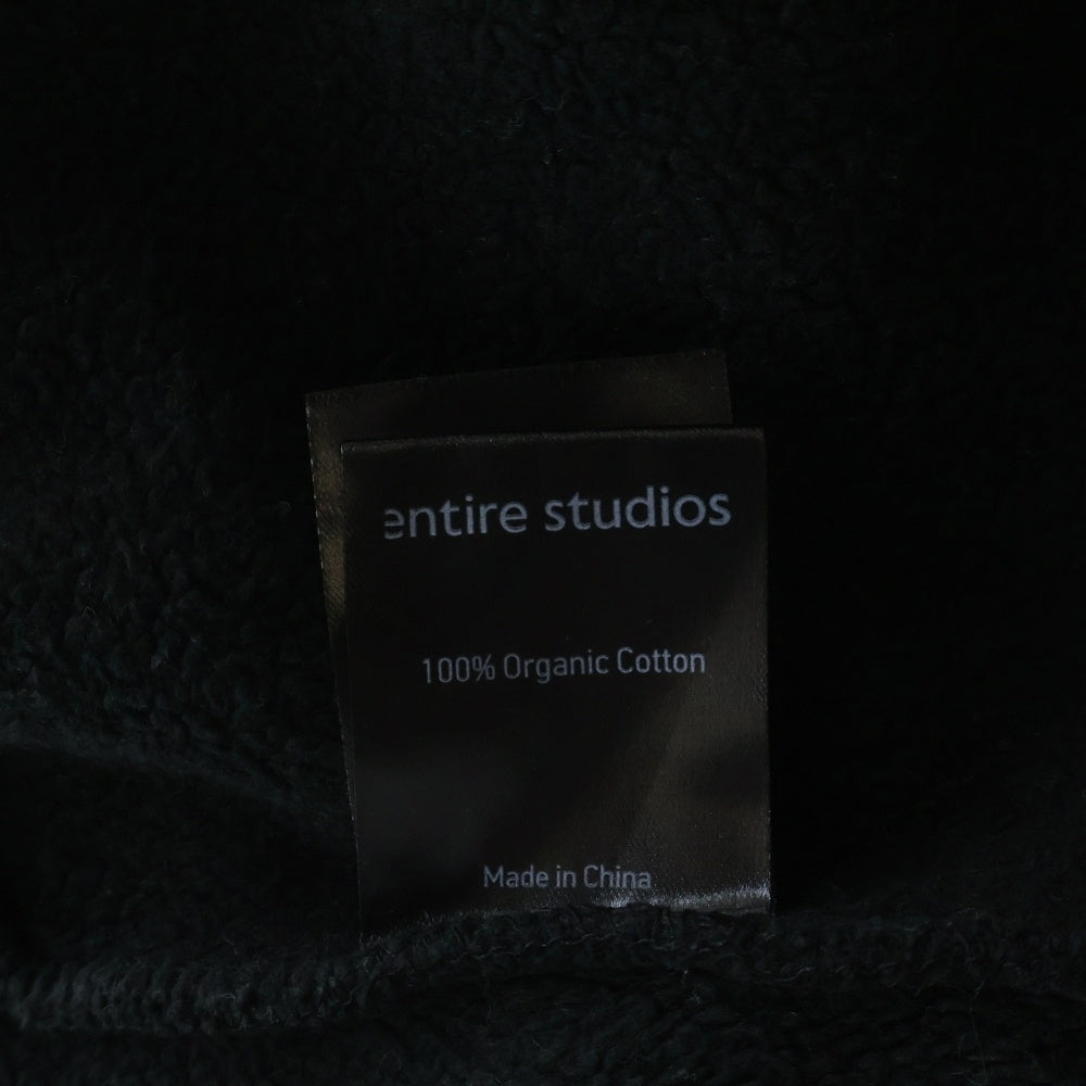 entire studios(エンタイア スタジオ) 22AW HEAVY HOODIE ヘビー フーディー パーカー ブラック ES2125 PO083