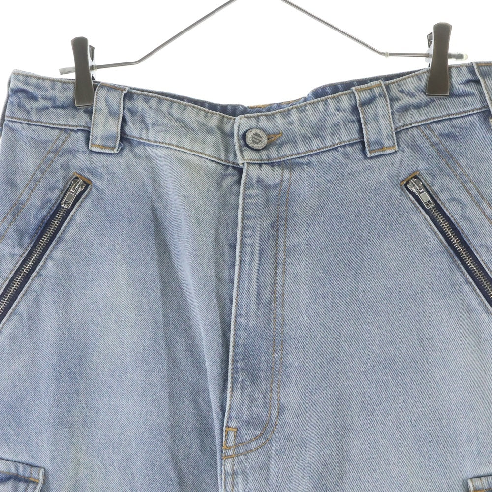 VETEMENTS(ヴェトモン) 22AW ZIPUP BAGGY DENIM PANTS ジップバギーデニムパンツ インディゴ UA53PA550L
