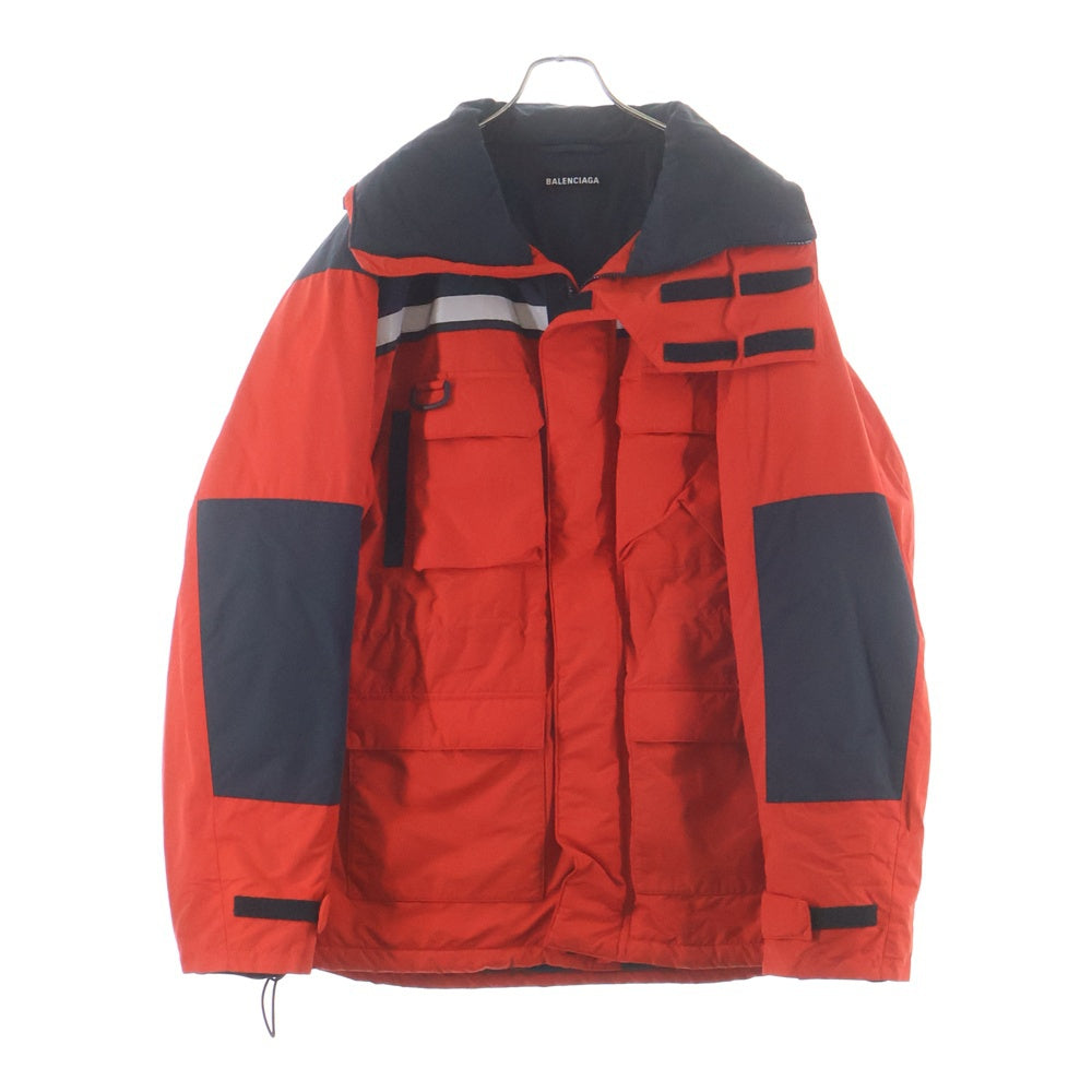 BALENCIAGA(バレンシアガ) 20SS MAT NYLON JACKET マットナイロンジャケット リフレクティブフード付き レッド 602027 TG011