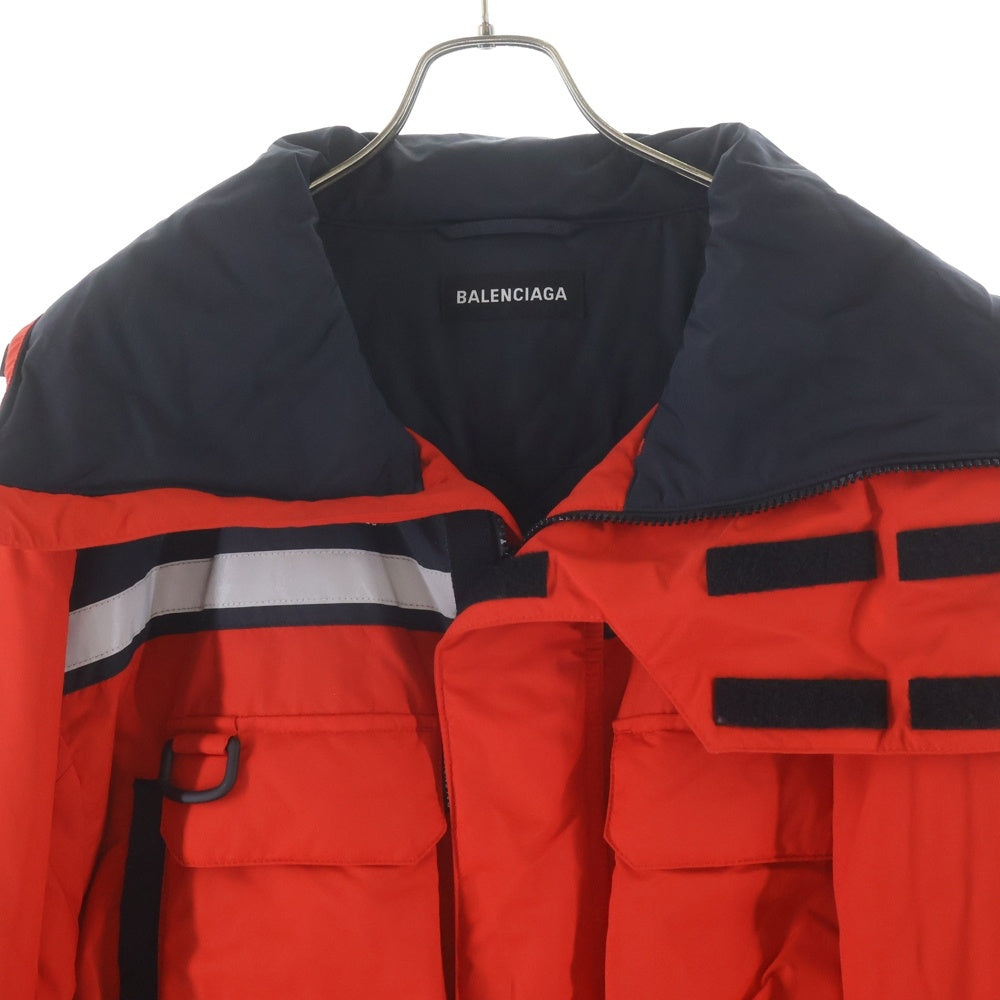 BALENCIAGA(バレンシアガ) 20SS MAT NYLON JACKET マットナイロンジャケット リフレクティブフード付き レッド 602027 TG011