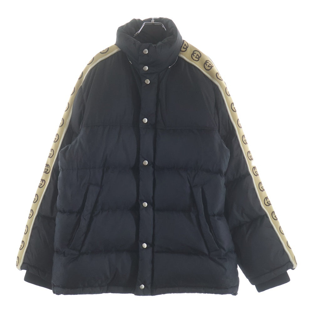 GUCCI(グッチ) 20AW GG JACQUARD NYLON DOWN JACKET GGジャカード ナイロン ダウンジャケット ブラック 598725 Z8AFZ