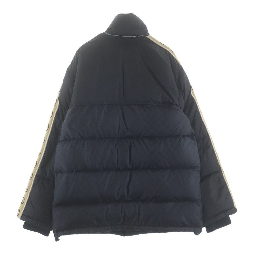 GUCCI(グッチ) 20AW GG JACQUARD NYLON DOWN JACKET GGジャカード ナイロン ダウンジャケット ブラック 598725 Z8AFZ