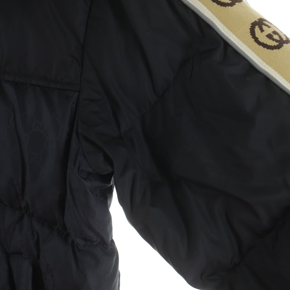 GUCCI(グッチ) 20AW GG JACQUARD NYLON DOWN JACKET GGジャカード ナイロン ダウンジャケット ブラック 598725 Z8AFZ